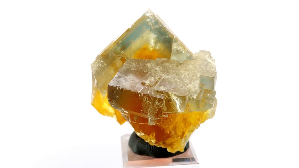 Φθορίτης - Valzergues (Κίτρινη φλέβα), Aveyron, Γαλλία - Ύψος: 5 cm - Πλάτος: 4 cm- 102 g #3.2