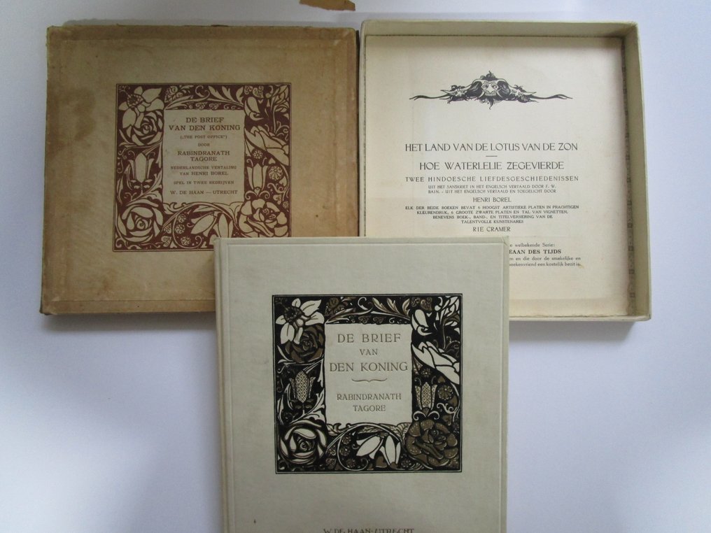 Rabindranath Tagore/ Rie Cramer(ill.) - De brief van den Koning [Luxe-uitgave] - 1913 #1.0