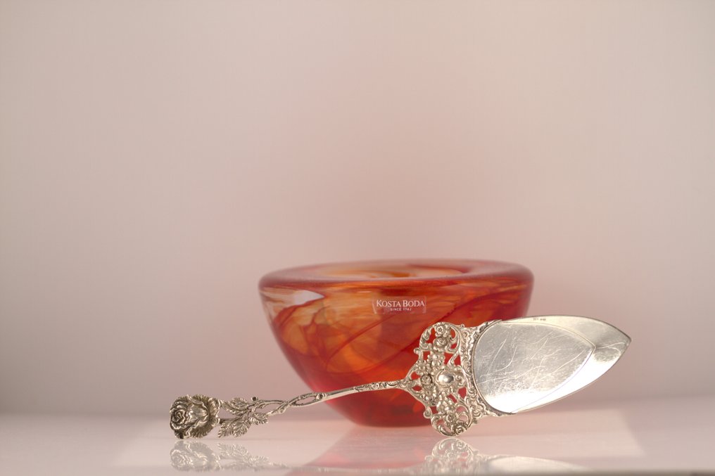 GAB - Tavă tort - .830 argint - 1960-1970 #1.0