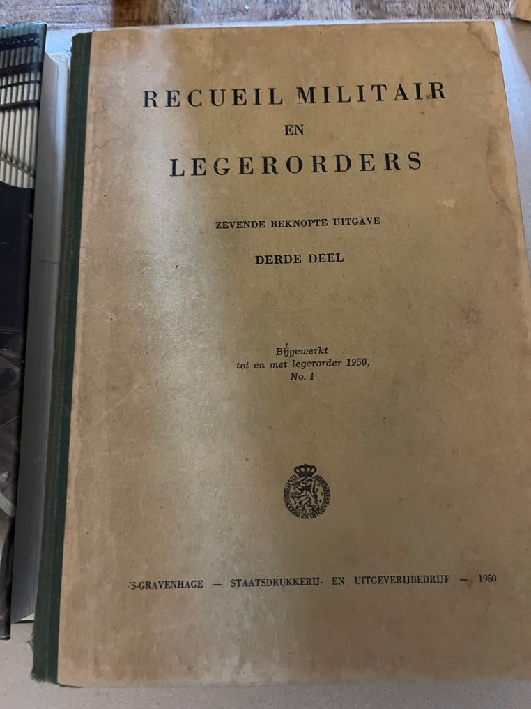 Netherlands - Lot of 6 Military & Government Books – Police, Cavalry, Voluntary Service, and Army Orders - Military accessories #2.1