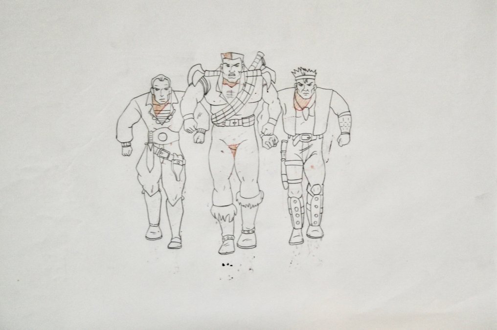 " Cadillacs and Dinosaurs " Eredeti production cel + rajz - Nelvana - 1993 #2.1