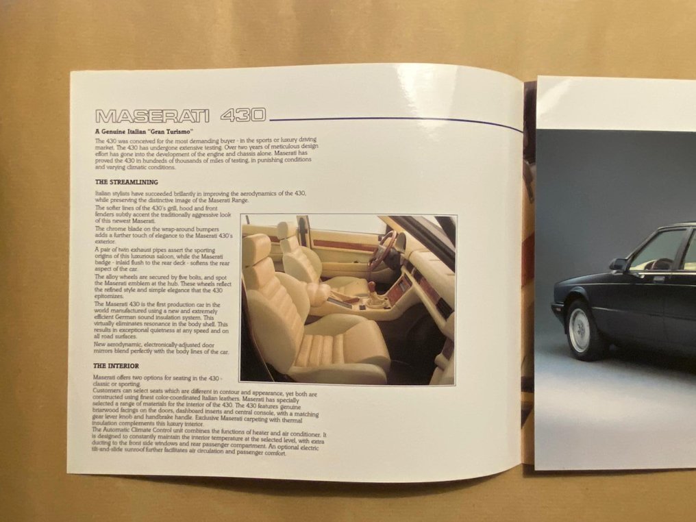 Brochure - Maserati - 430 #1.0