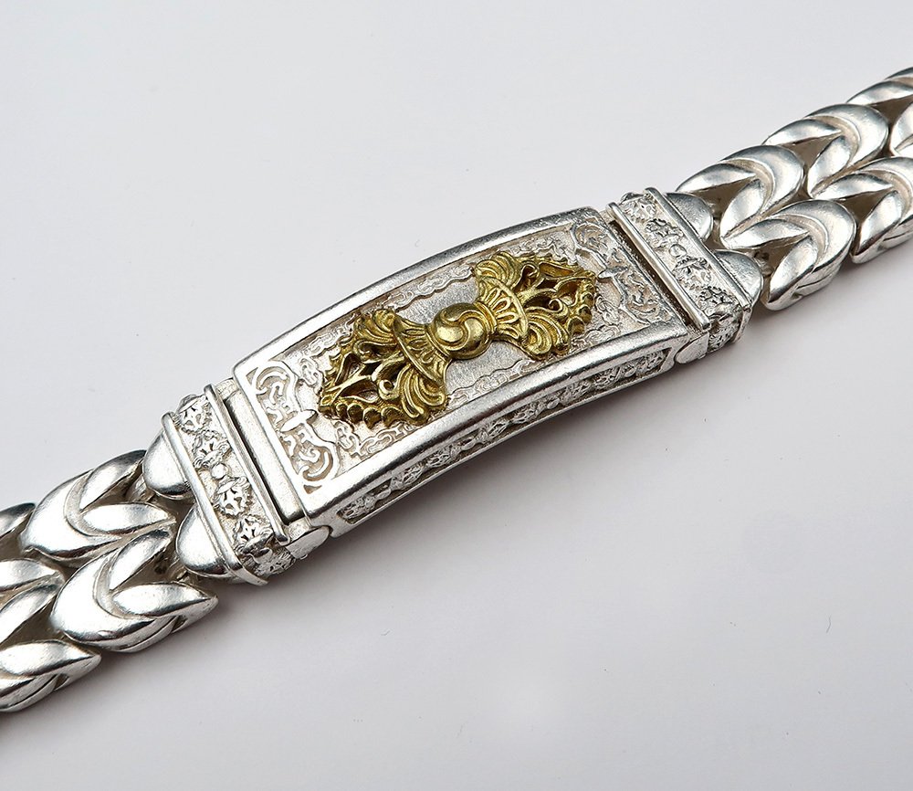 手链 - 多杰 वज्र 雷电与钻石 - 保护、精神力量与心灵的象征 - 手镯 #1.0