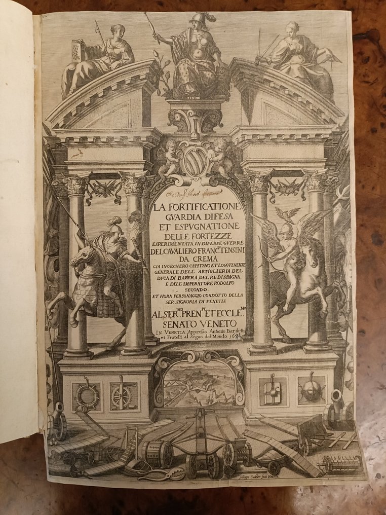 Tensini Francesco (1579-1638) - La fortificatione guardia difesa et espugnatione delle fortezze esperimentata in diverse guerre - 1624 #1.0
