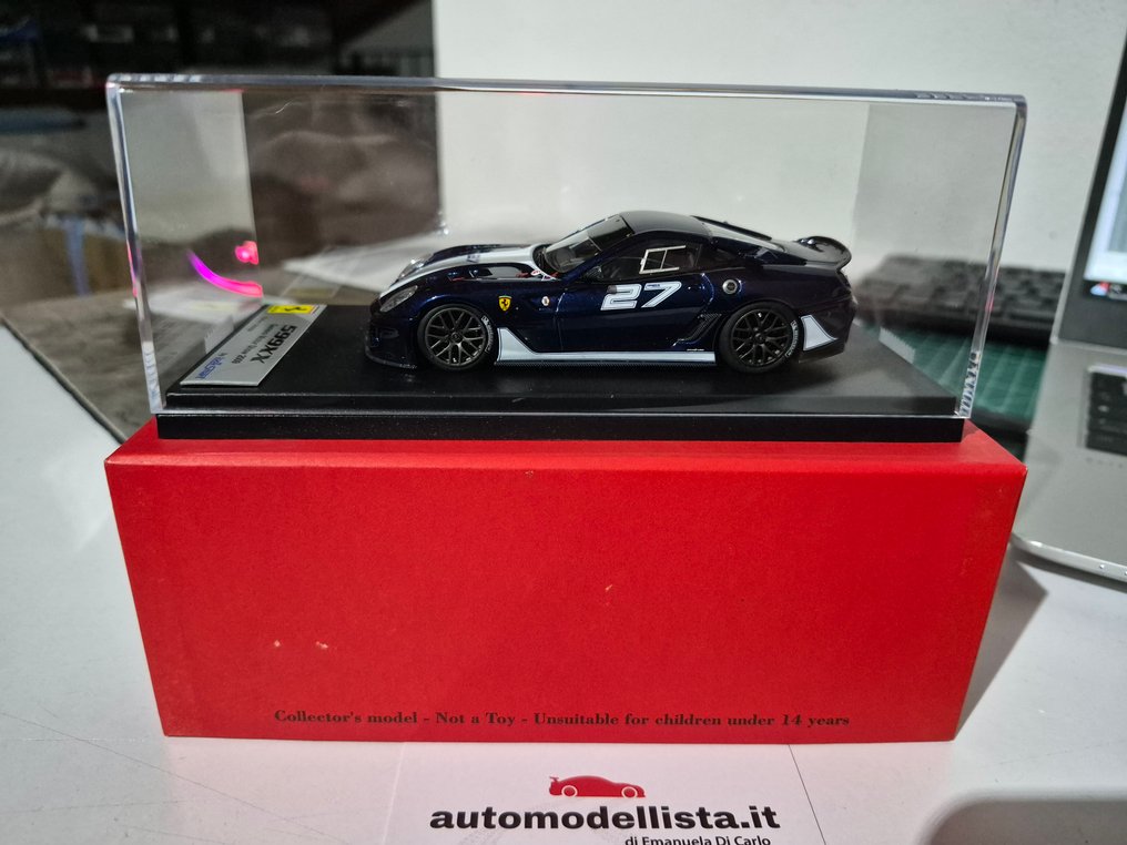 Look Smart 1:43 - 模型跑车 - Ferrari 599XX Clienti blue tdf #27 Salon Geneve 2009 - LS368D #1.0
