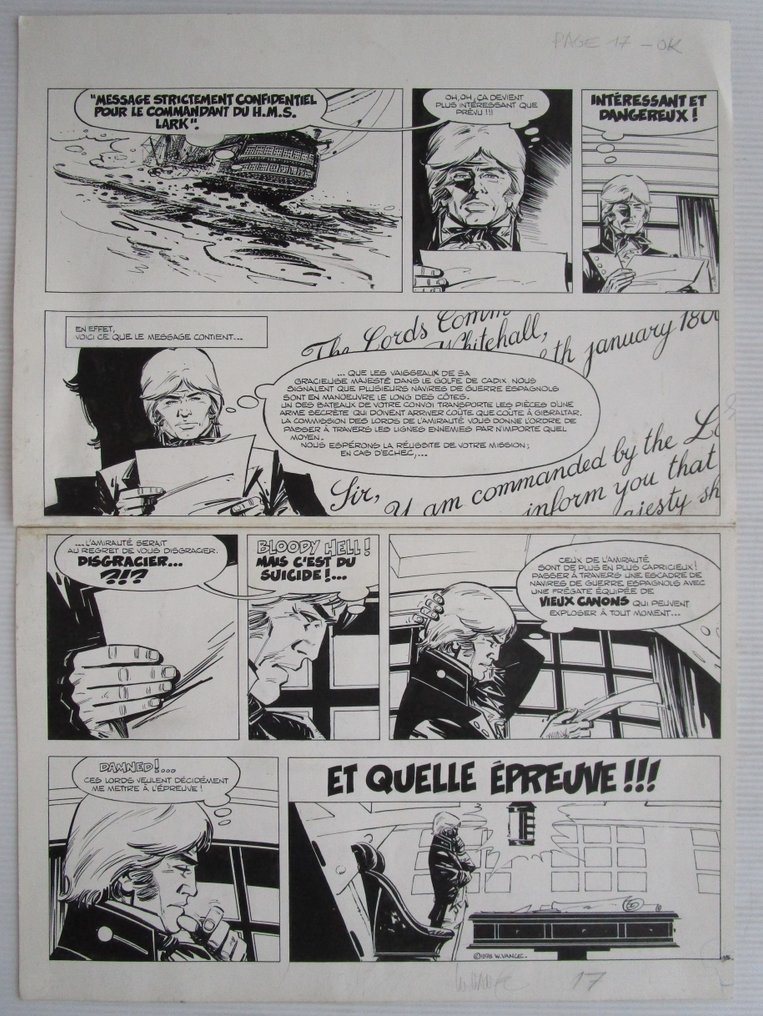 Vance, William - 1 Original page - Bruce J. Hawker - 1976 #1.0