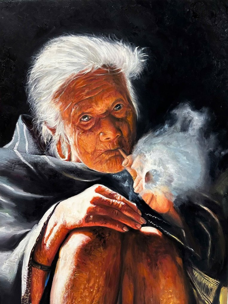 Trần văn minh - Le Temps Suspendu 60 x 80 cm "Hommage à l'Asie" #1.0