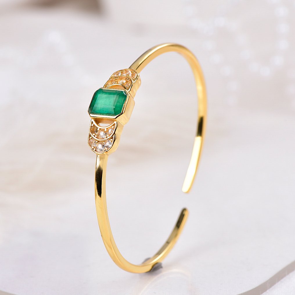 χωρίς τιμή ασφαλείας - Βραχιόλι Ασημί - Μικτά πολύτιμα πετράδια - Πιστοποιημένα #1.0