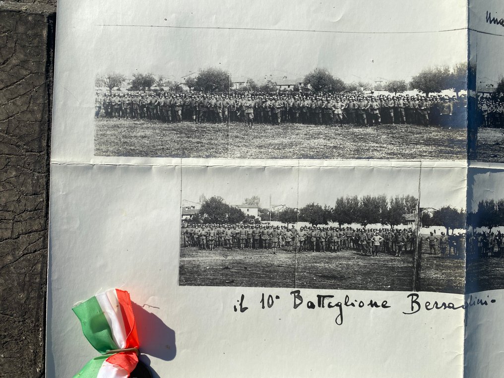 Ιταλία - Στρατιωτικό μετάλλιο - Πρώτος Παγκόσμιος Πόλεμος - Πτυχίο, 3 μετάλλια και φωτογραφία 10ου Συντάγματος Βερσαλιέρων Θιένης. #3.2