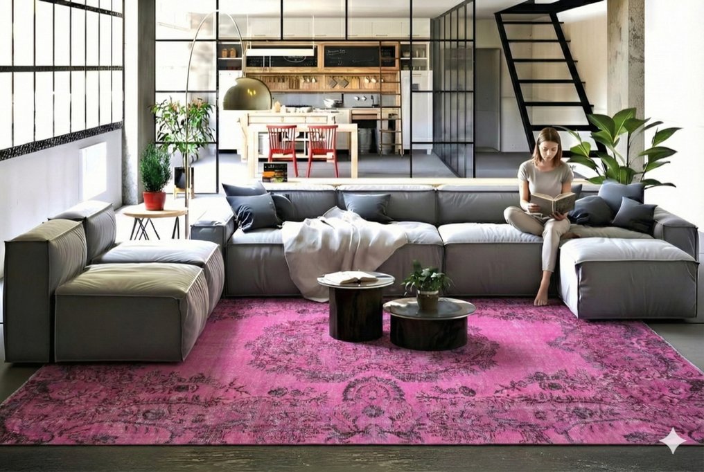 Pink vintage - Teppich - 285 cm - 155 cm - mit Zertifikat #4.3