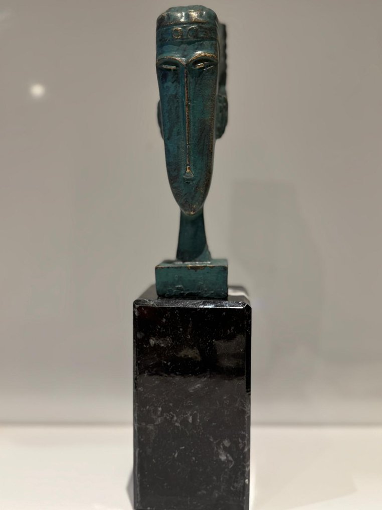 Φιγούρα - Glowa da Amedeo Modigliani - Πατιναρισμένος μπρούτζος #1.0