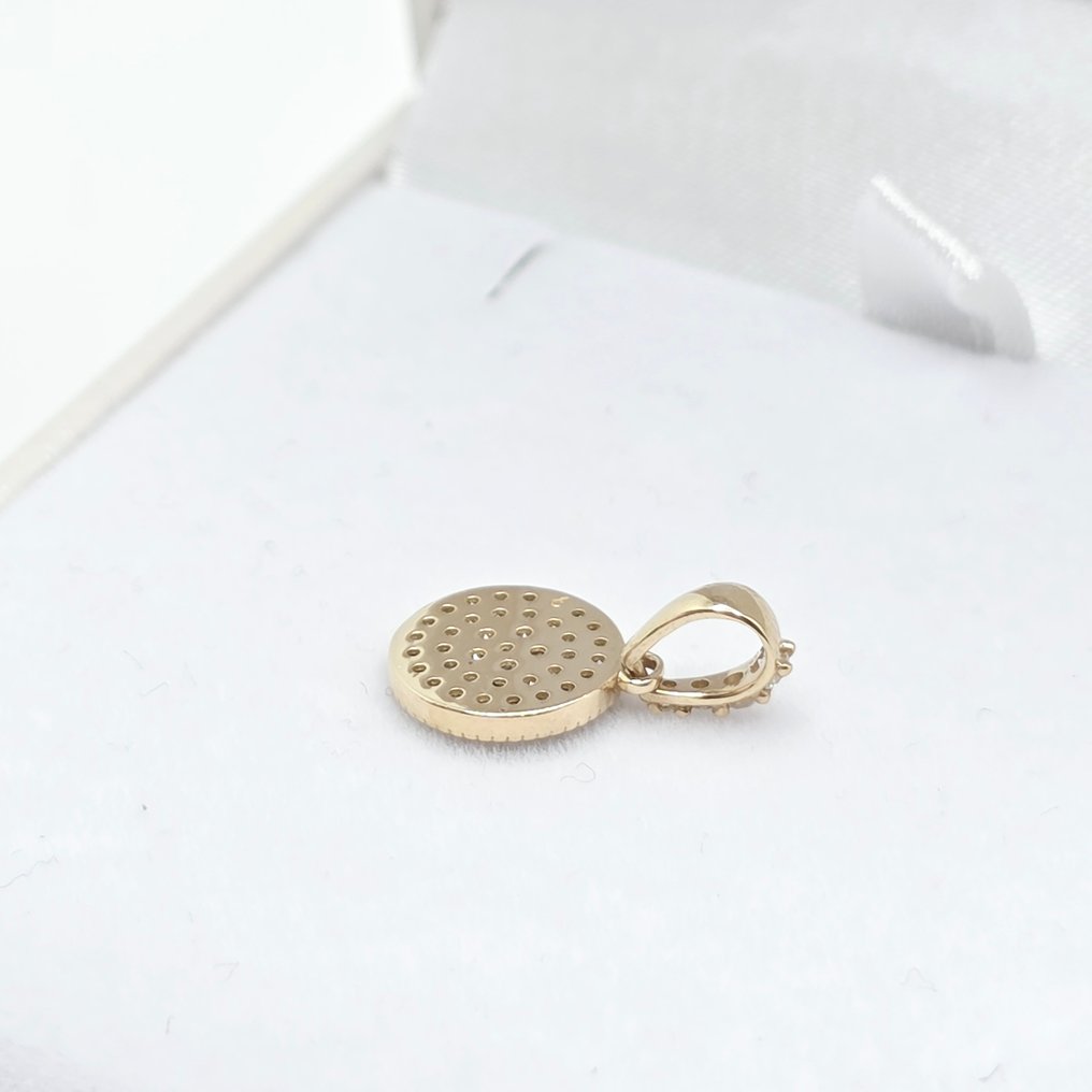 Nincs minimálár - Függő - 14 kt. Sárga arany -  0.29ct. tw. Gyémánt (Természetes)  #4.3