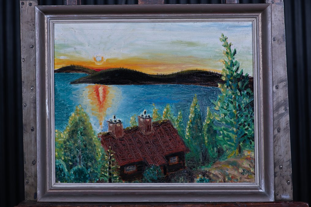 David Ahlqvist (1900-1988) - De Rivier bij Bärbäck (NO RESERVE) #1.0