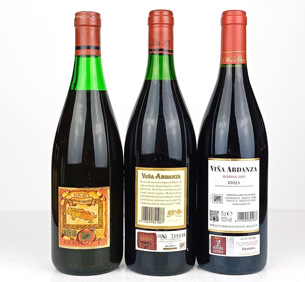1970, 1994 & 2009 La Rioja Alta, Viña Ardanza - Ριόχα Reserva - 3 Bottles (0.75L) #4.3
