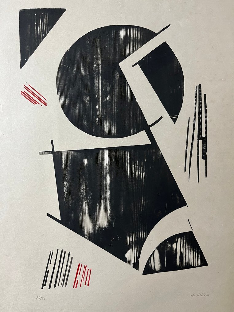 Anton Hiller (1893-1985) - Composición abstracta #3.2