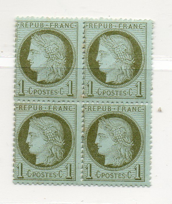 Ranska 1872 - n°50 Cerès dentelé - yvert & tellier #1.0