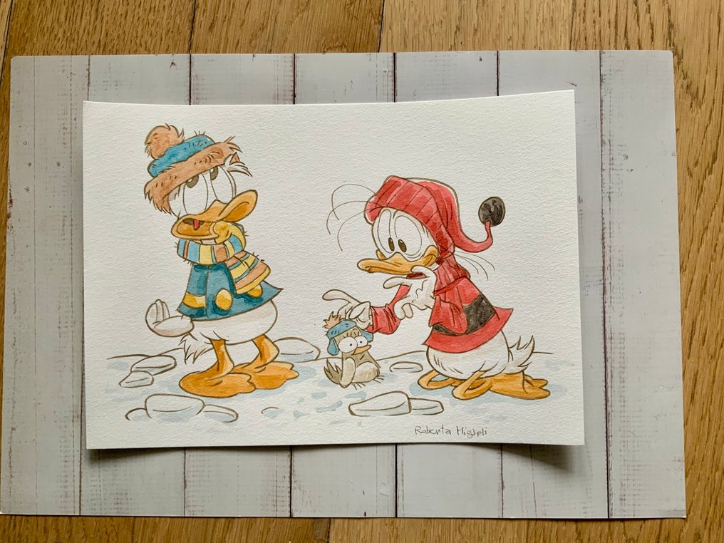 Roberta Migheli - 1 Original drawing - Donald Duck - Paperino e Paperoga - 2024 #4.3