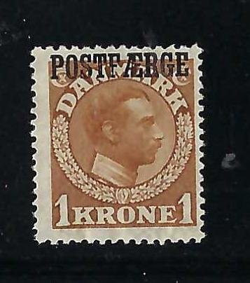 Î”Î±Î½Î¯Î± 1919 - POSTFAERGE 1 καφέ ανοιχτό καφέ MINT βεβαιώνει ο Jorgensen. - Michel 4 #1.0