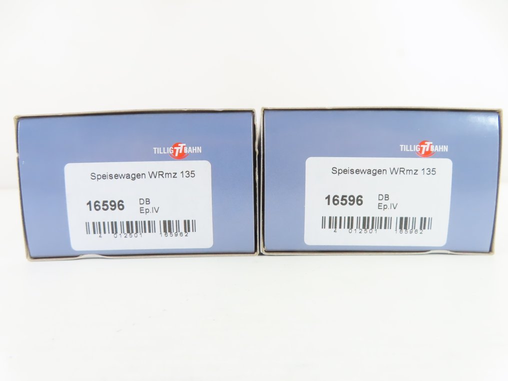 Tillig TT Bahnen TT - 16596 - Modeltog passagervogn (2) - Hurtigtog restaureringsvogne - DB #4.3