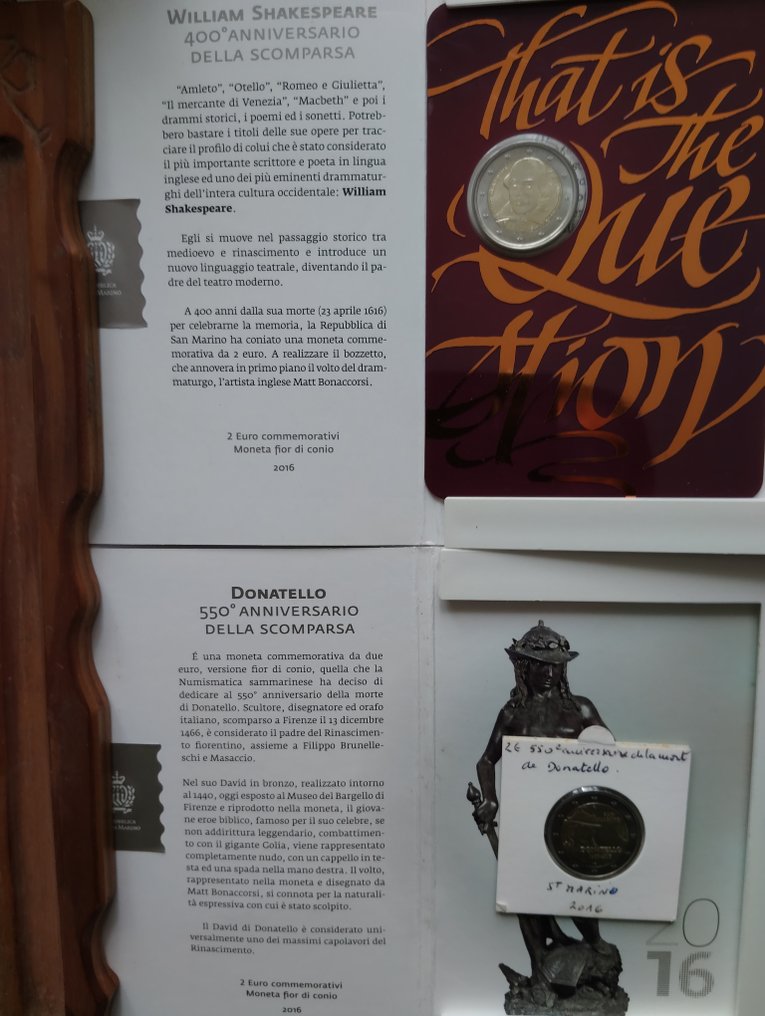 圣玛利诺. 2 Euro 2016  (没有保留价) #1.0