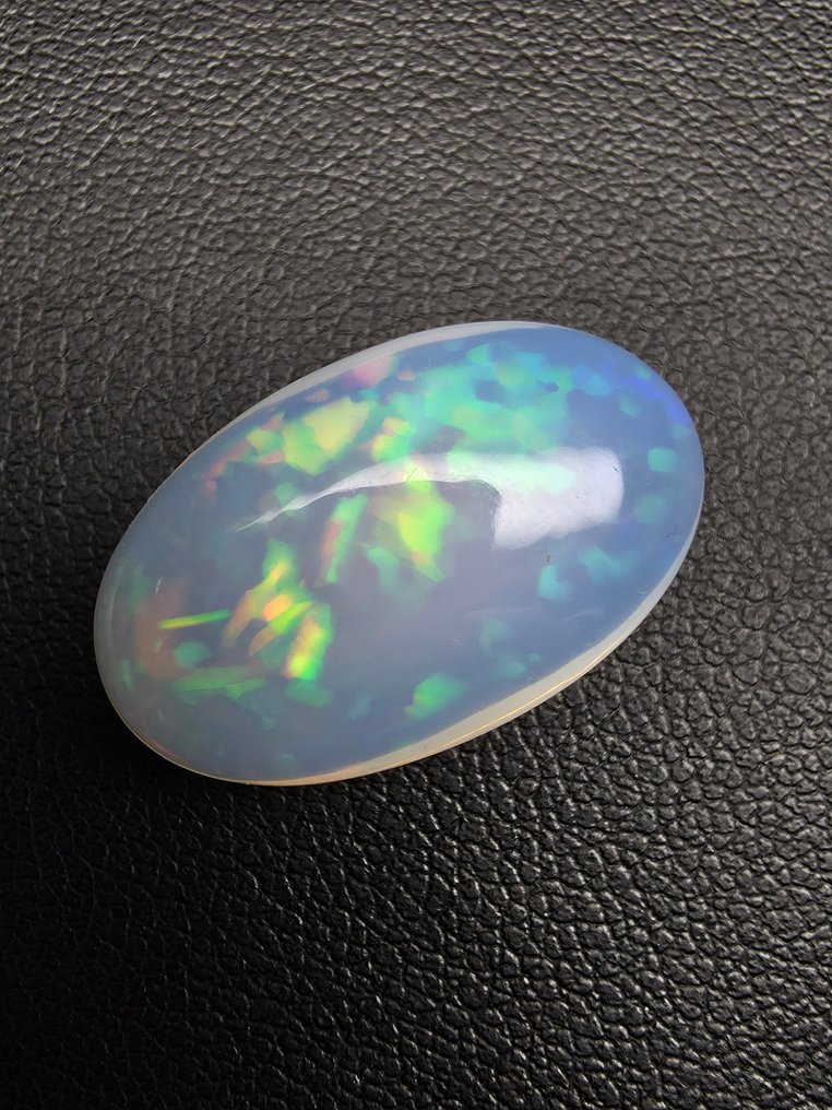 No Reserve Price White, Multicolour Opal  - 11.58 ct - Antwerp Laboratory for Gemstone Testing (ALGT) #3.2