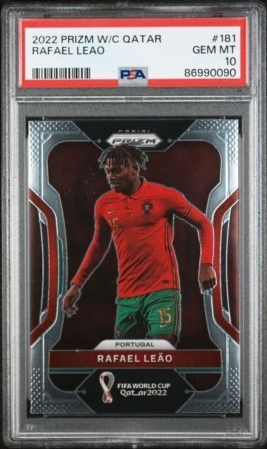 2022, 2022/23 Panini Prizm, Inception Rafael Leão #181 Graded card - PSA 10 - 2 Graded card #1.0