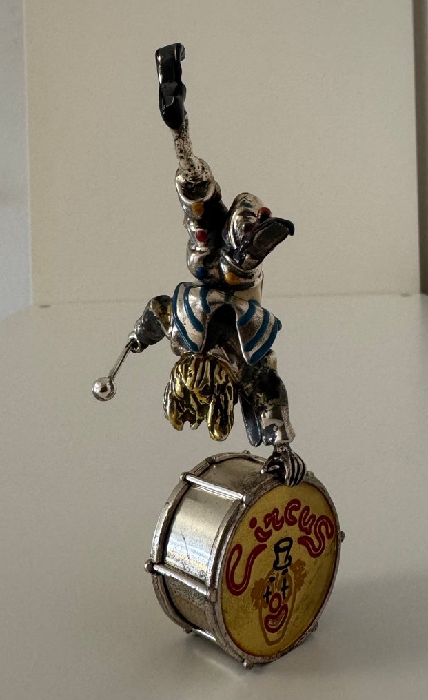 Sorini - 小塑像 - Handstand auf Trommel - 925纯银与珐琅 #4.3