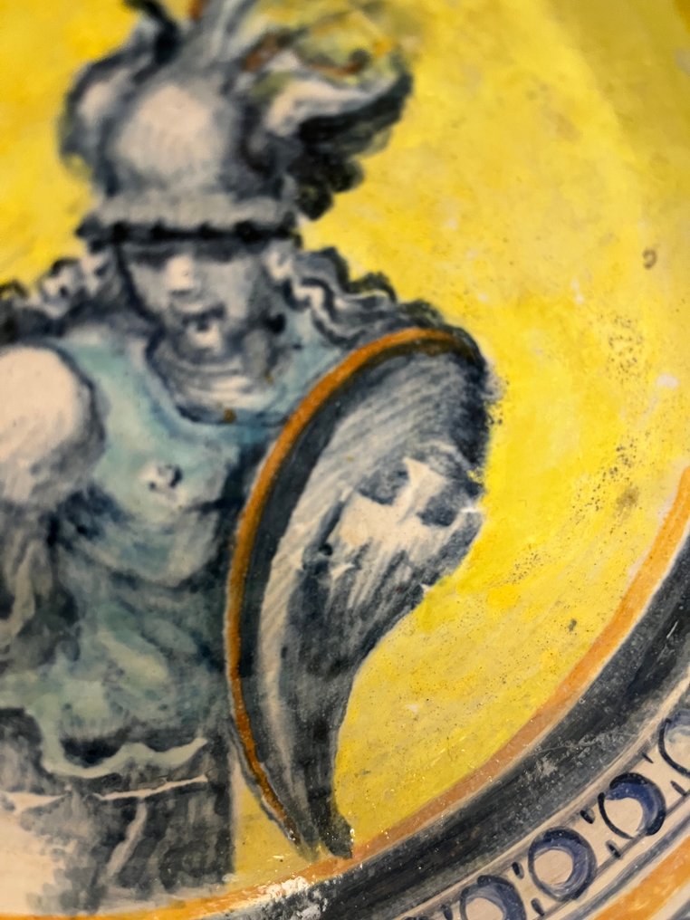 盘子 - 陶瓷 - 带有盾牌的战士 #2.1