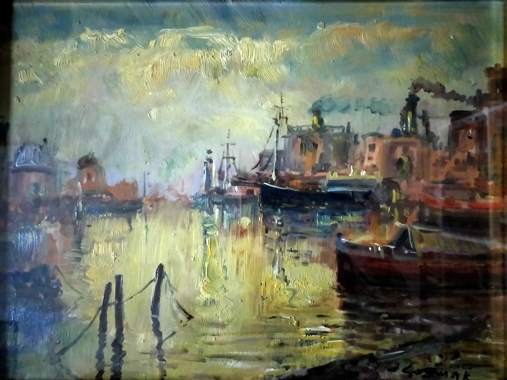 Jan Cosmak (XX) - Porto con Barche #3.2