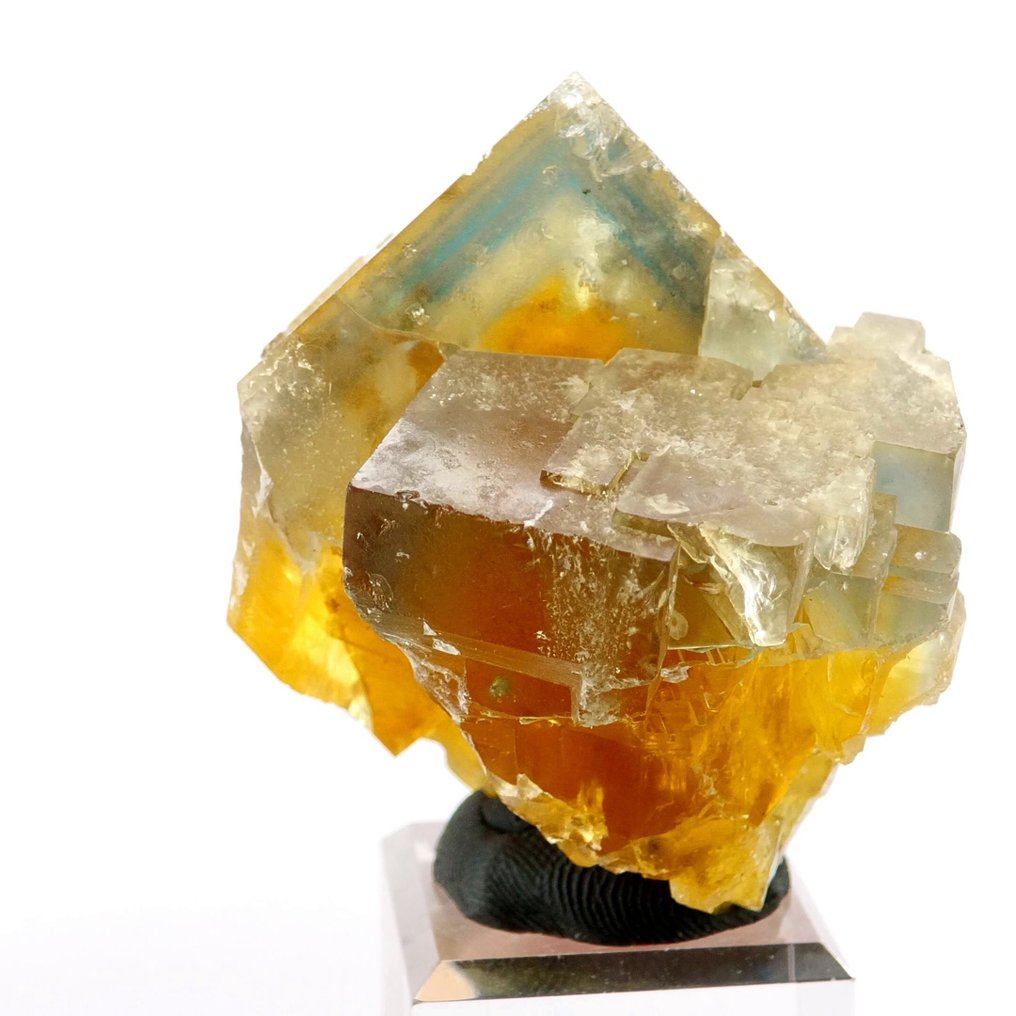 Φθορίτης - Valzergues (Κίτρινη φλέβα), Aveyron, Γαλλία - Ύψος: 5 cm - Πλάτος: 4 cm- 102 g #1.0