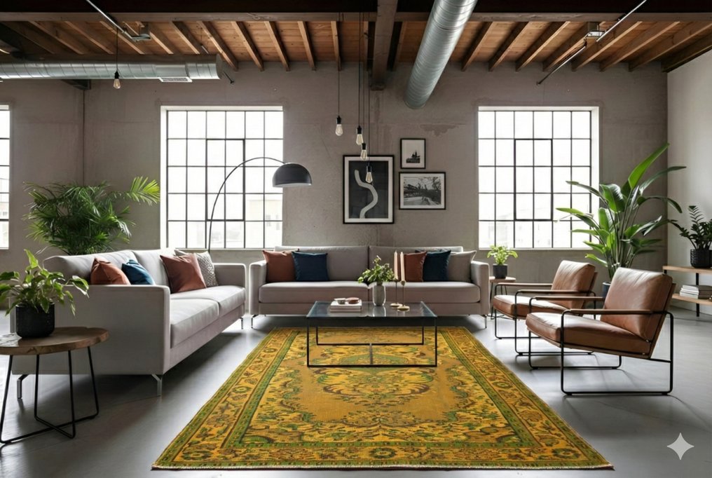 黄色复古 - 小地毯 - 260 cm - 170 cm - 有证书 #4.3