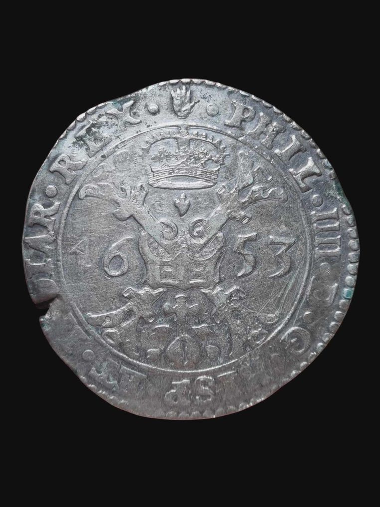 Spanish Netherlands. Philip IV. Patagon 1653 Antwerpen #3.2