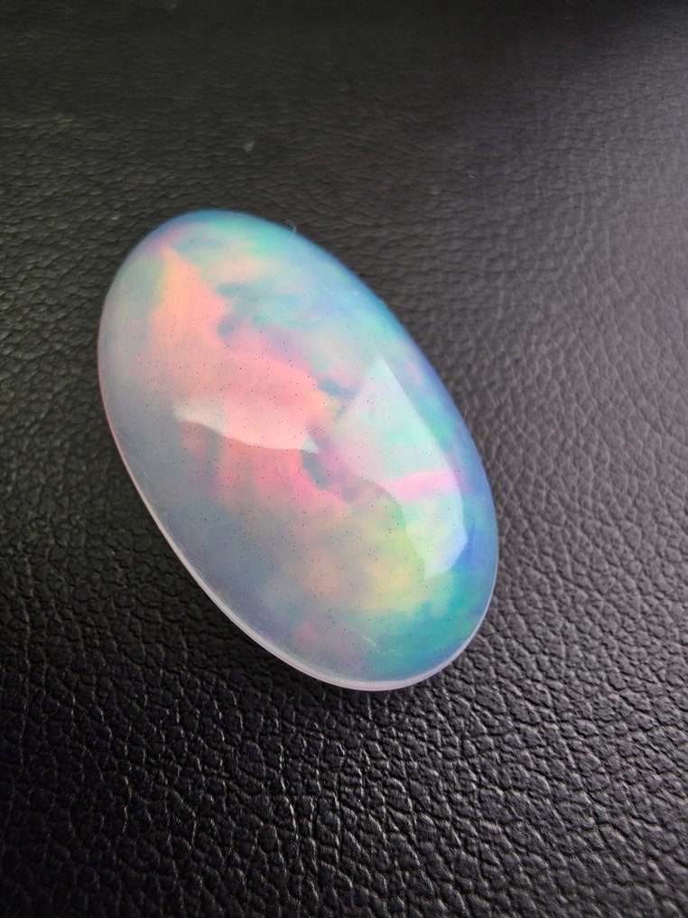 No Reserve Price White, Multicolour Opal  - 13.48 ct - Antwerp Laboratory for Gemstone Testing (ALGT) #4.3