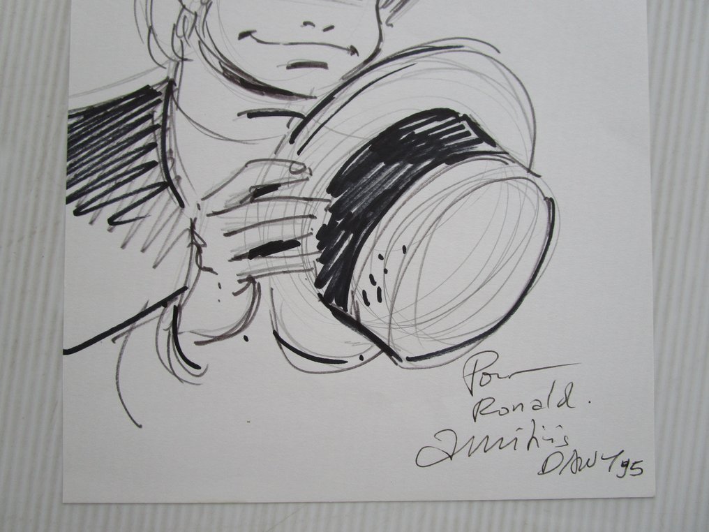 Dany - 1 Original colour drawing - Roze Bottel, / Olivier Rameau - opdrachttekening - 1995 #2.1