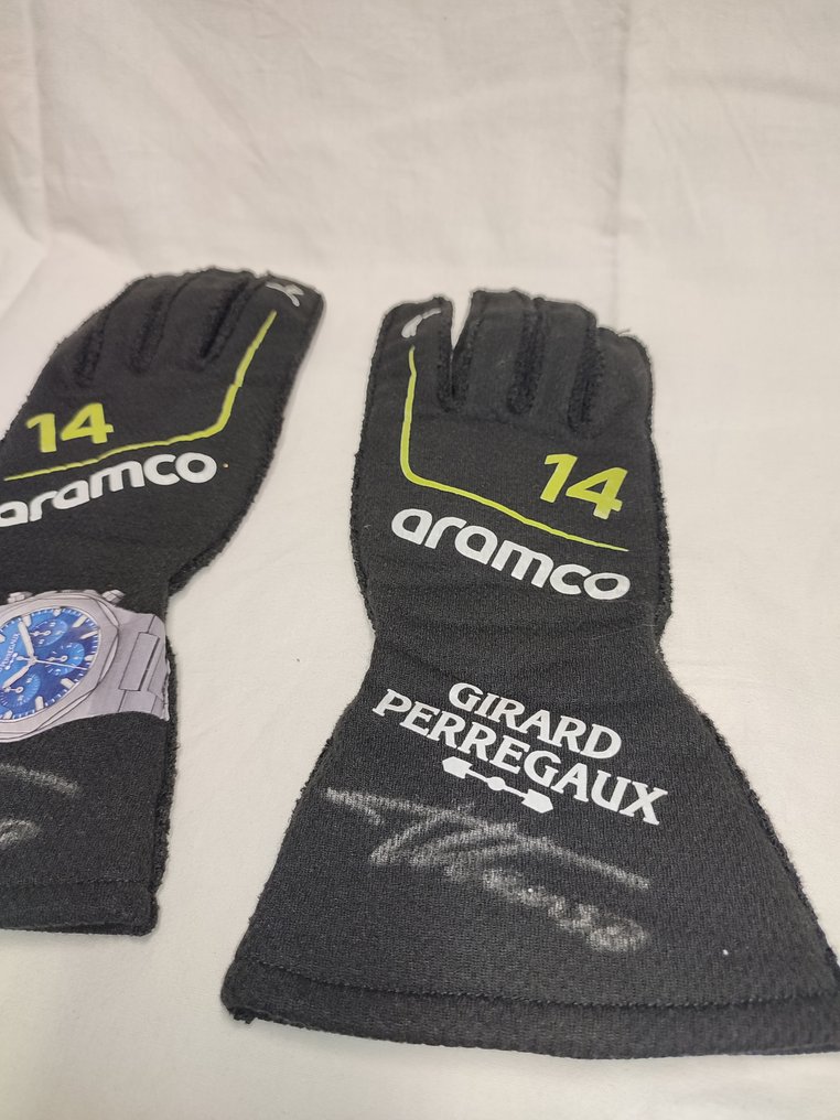 Aston Martin - Fernando Alonso - 2025 - Gants de course #3.2