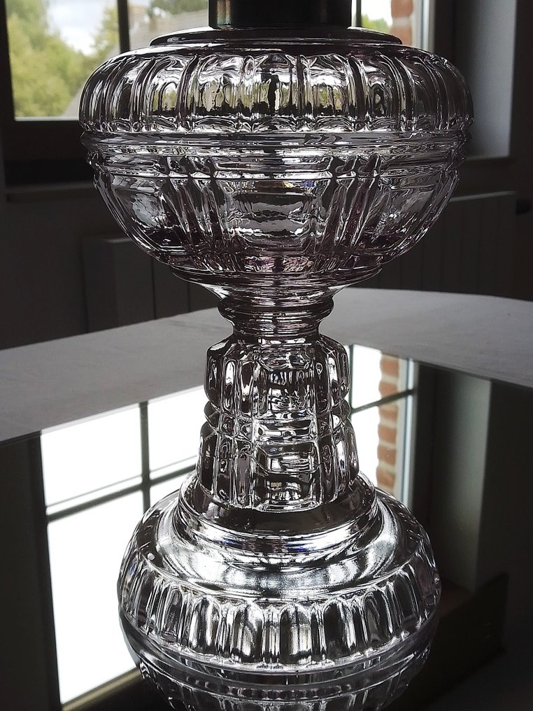 Joseph Lempereur & Lambert Bernard - Brevete L&B - 油灯 - 玻璃、水晶玻璃、铜 #3.2