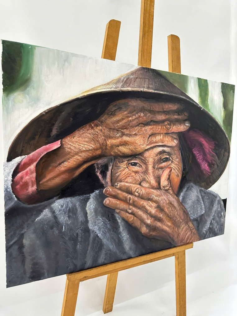 Trần văn minh - Le Rire Caché 60 x 80 cm "Hommage à l'Asie" #4.3