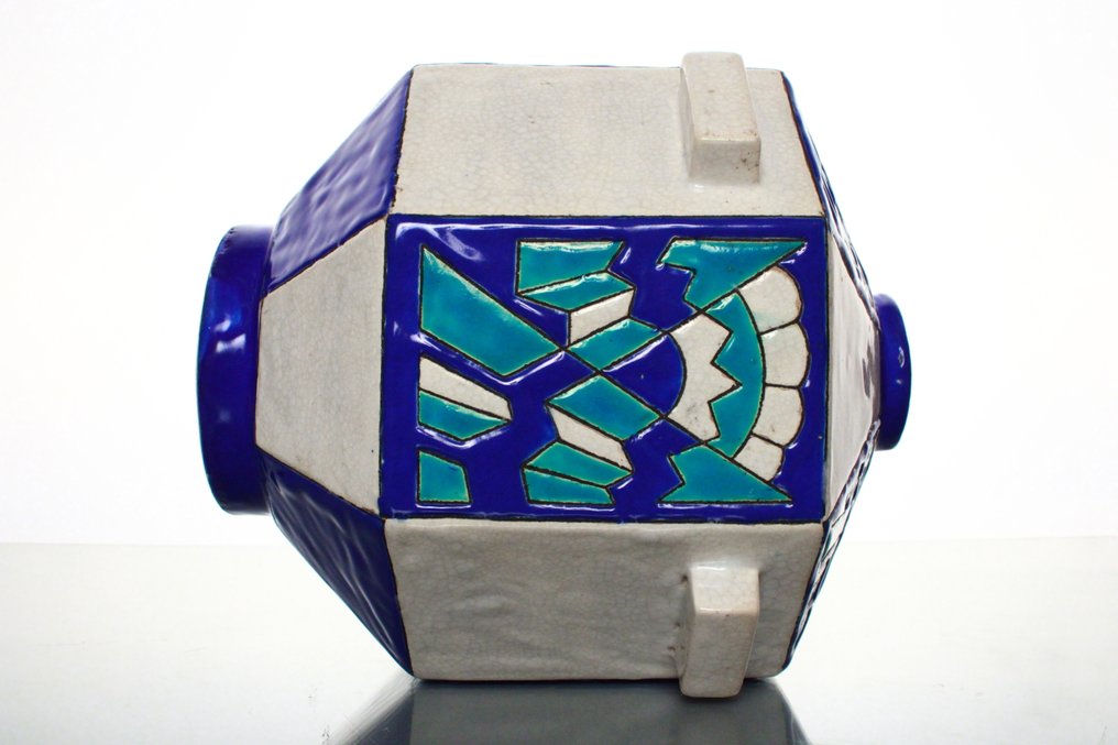 Keramis Boch - Charles Catteau - Vase - D.1195 - Fajance #2.1