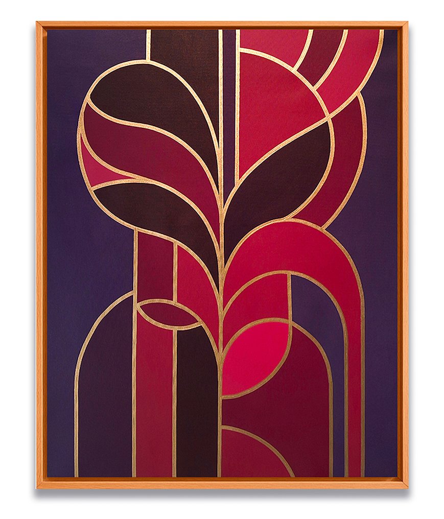 B. Morales - "Jardín en Púrpura " - XL 'NO Reserve' #1.0