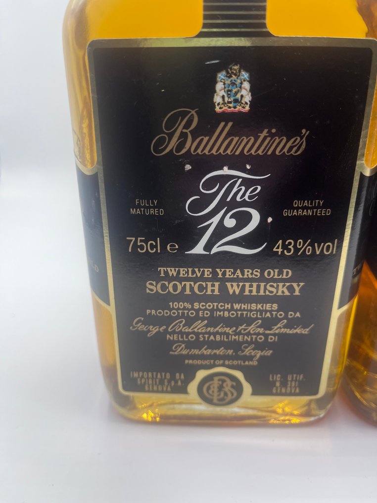 Ballantine's 12 years old  - b. 1970s - 75cl - 2 bottles #1.0