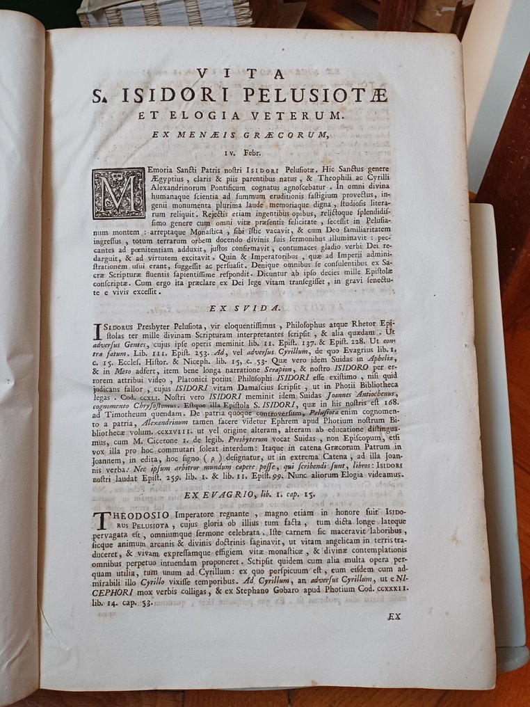 Sant'Isidoro - Sancti Isidori Pelusiotae De Interpretatione Divinae Scripturae Epistolarum - 1745 #4.3