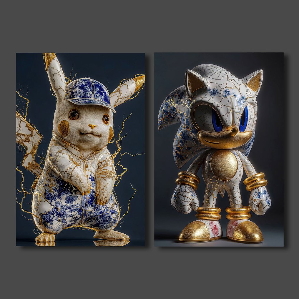 yamila - Díptico Celeridad: Kintsugi XI. Sonic y Pikachu #1.0