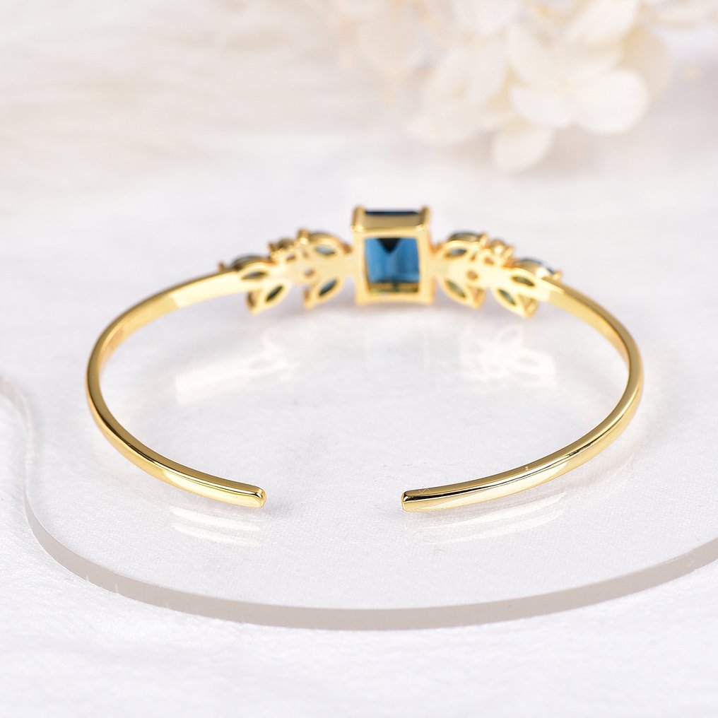 沒有保留價 - 手鈪 銀 - 混合宝石 - 认证 #4.3