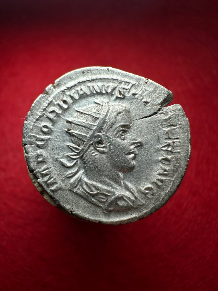 羅馬帝國. 戈爾迪安三世 (AD 238-244). Antoninianus Rome - Apollo seated  (沒有保留價) #1.0