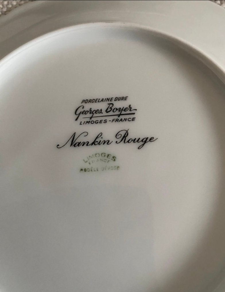 Georges Boyer - 盤子 (7) - Nankin Rouge - 瓷器 #4.3