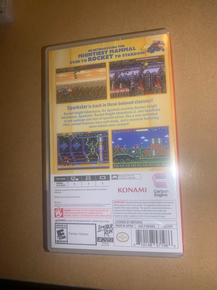 Nintendo - Switch - ROCKET KNIGHT ADVENTURES: RE-SPARKED - LIMITED RUN GAMES - 电子游戏 - 原装盒未拆封 #4.3