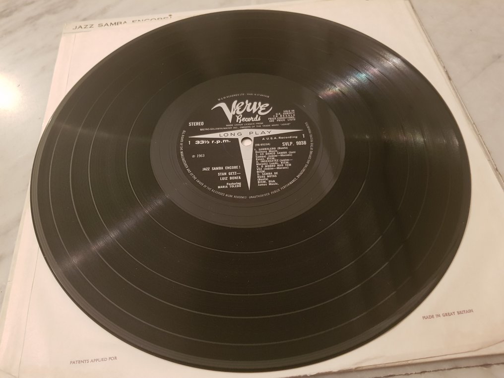 Stan Getz/Luiz Bonfa - jazz samba encore! - LP - 1st Stereo pressing - 1963 #2.1