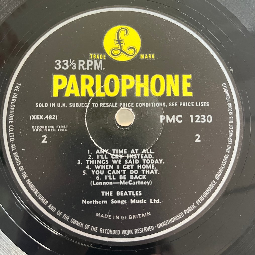 Beatles - A HARD DAY'S NIGHT (1st U.K. mono) - LP Album (stand-alone item) - Mono, 1st Pressing - 1964 #4.3