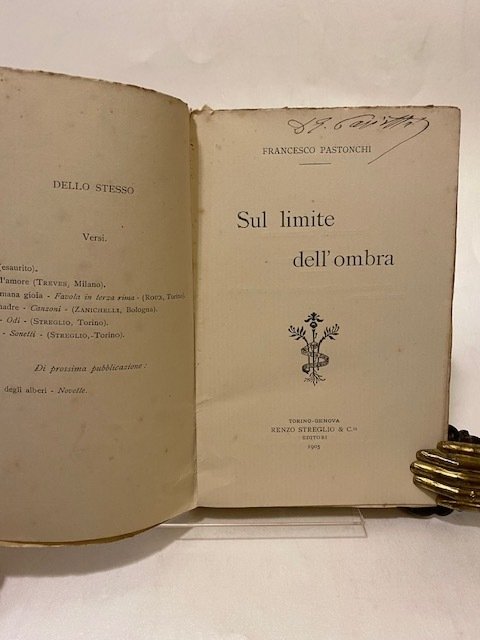 Signed; Pastonchi Francesco - Sul limite dell'ombra - 1905 #1.0