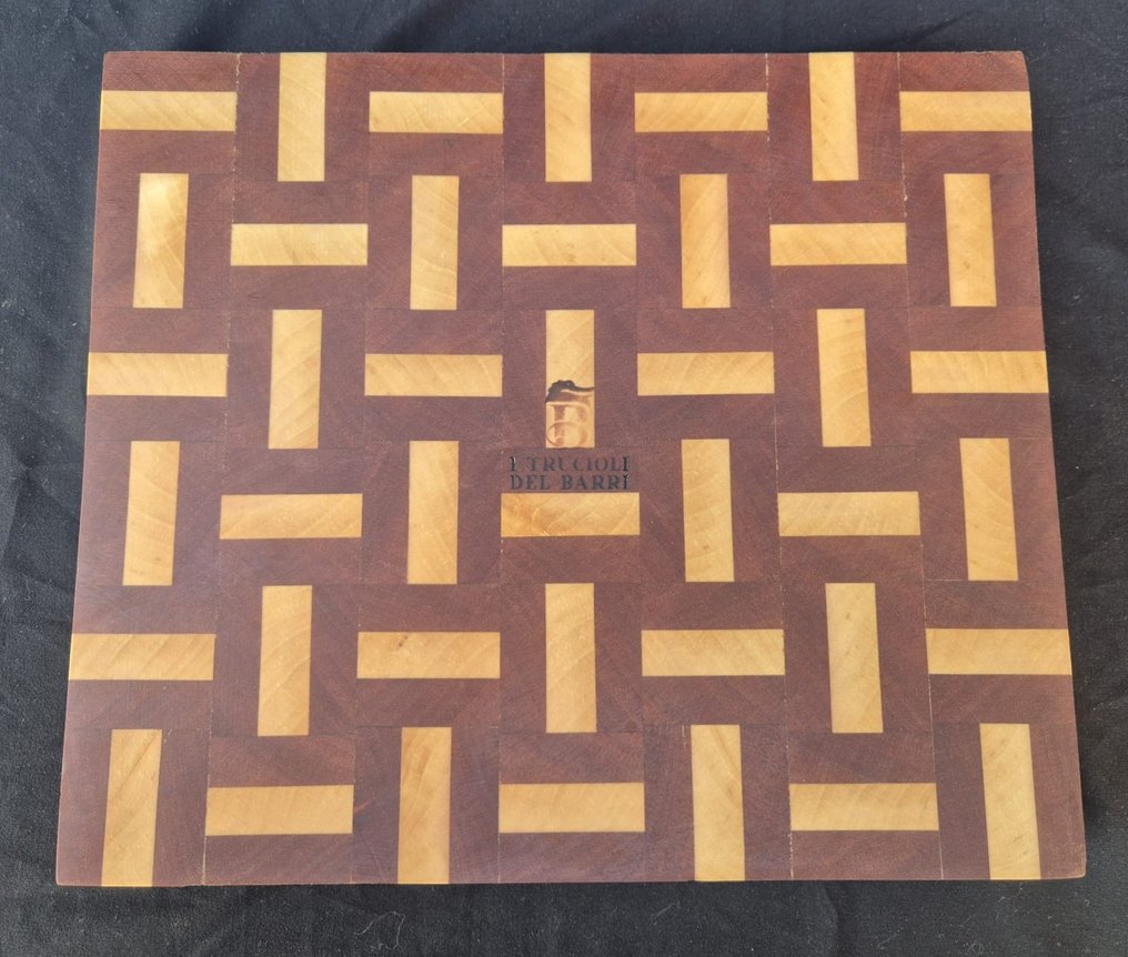 Tray - Solid mahogany and alder cutting board with end grain - 33x29x4cm - Italian craftsmanship - Mahogany, Alder #3.2